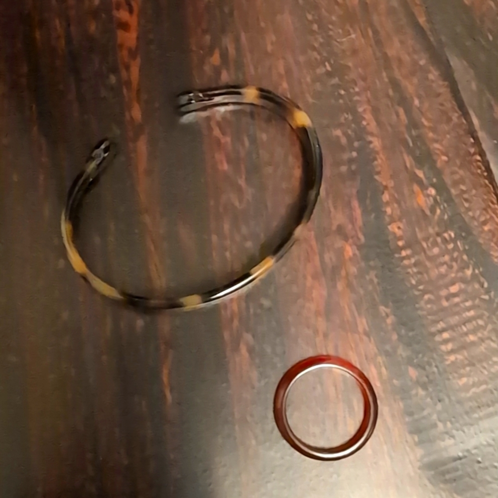 JCrew Tortoiseshell Cuff and Ring